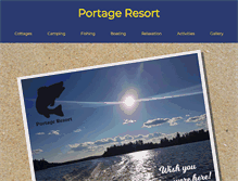 Tablet Screenshot of portageresort.com